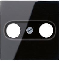 Лицевая панель Jung A creation для 2-м. розетки TV+R черный картинка